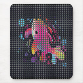 Fisch hinter Netz Illustration Mousepad