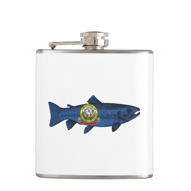 Fisch Idaho Trout Flachmann (Vorderseite)