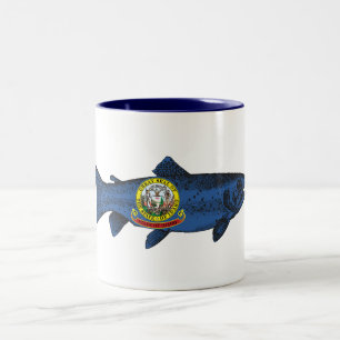 Fisch Idaho Trout Zweifarbige Tasse