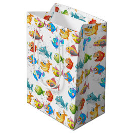 Fisch in Blasen Mittlere Geschenktüte