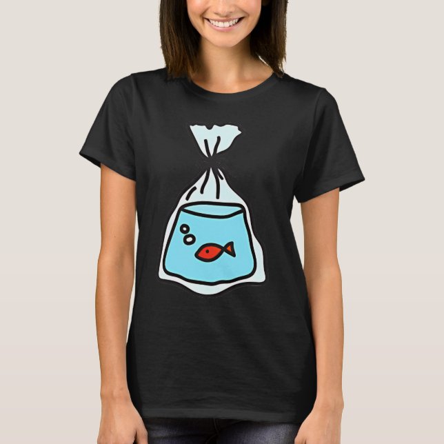 Fisch in einer Tüte T-Shirt (Vorderseite)