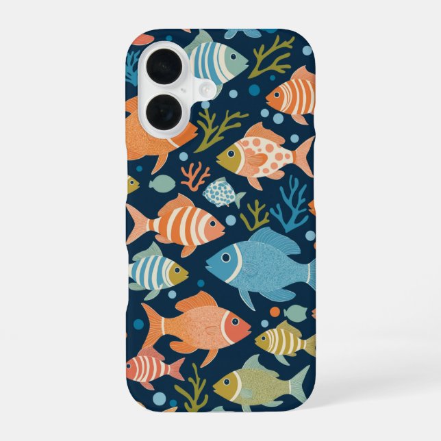Fisch iPhone 16 Hülle (Rückseite)