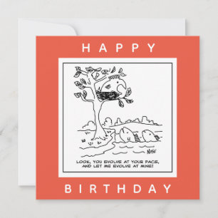 Fisch ist in einem vermasselten Cartoon Karte