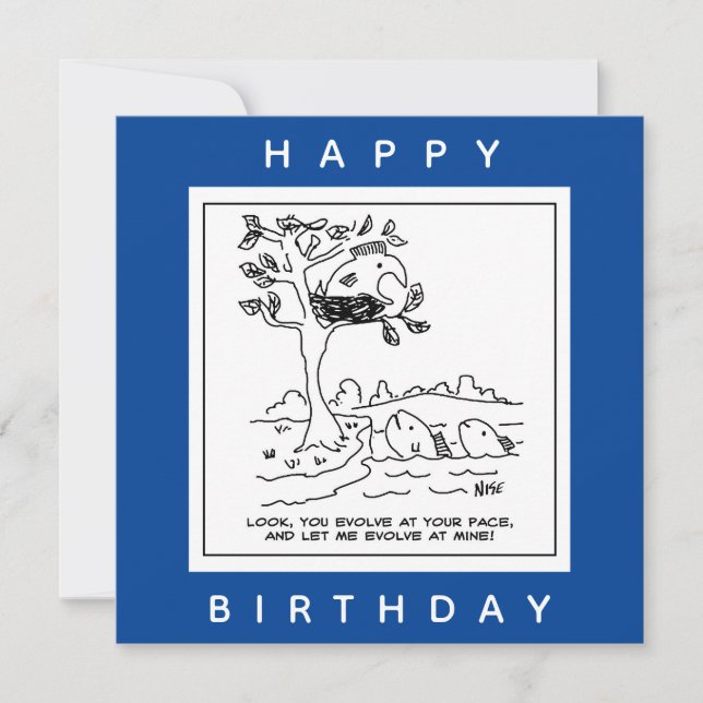 Fisch ist in einem vermasselten Cartoon Karte (Vorderseite)