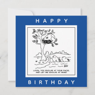 Fisch ist in einem vermasselten Cartoon Karte