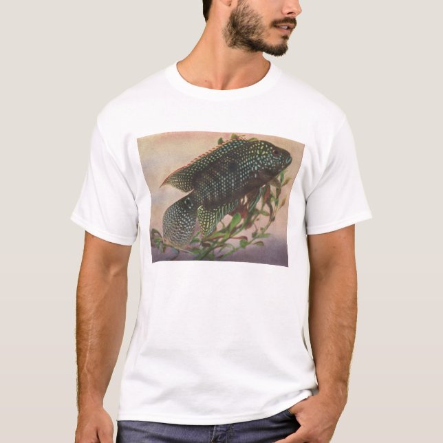 Fisch - Jack Dempsey - Archocentrus octofasciatus T-Shirt (Vorderseite)