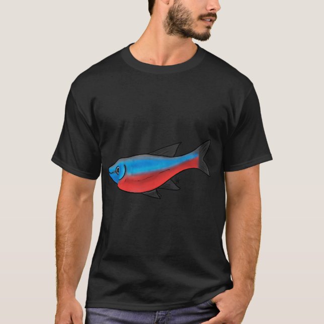 Fisch Kardinaltetra T-Shirt (Vorderseite)