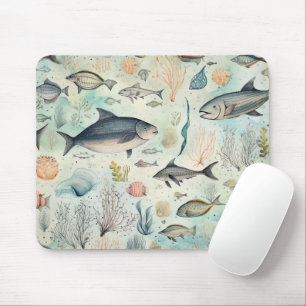 Fisch Koralle Ozean Unterwasser Nautilus Wasserfar Mousepad
