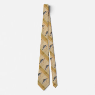 Fisch+Kunstwerk+Design+Angeln+Fisch Neck Tie Krawatte