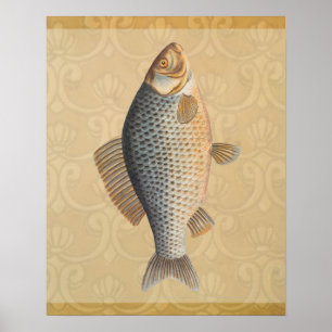 Fisch+Kunstwerk+Design+Angeln+fischig Poster
