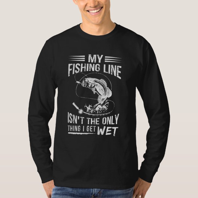 Fisch Liebe T-Shirt meine Fanglinie ist nicht das  (Vorderseite)
