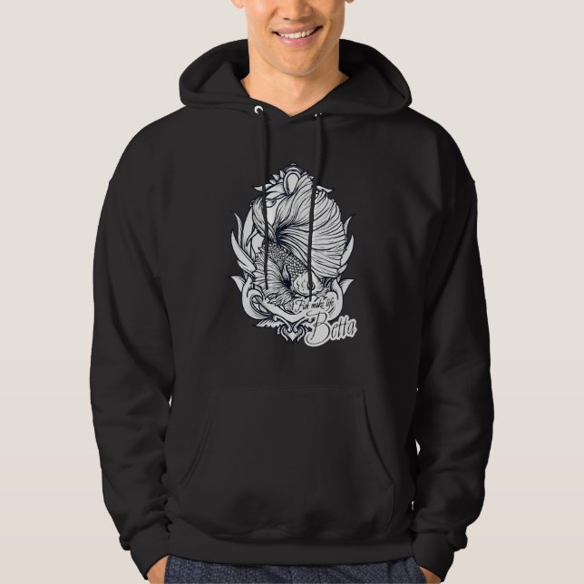 Fisch Make Life Beta Aquarium Aquarist Fisch Fisch Hoodie (Vorderseite)