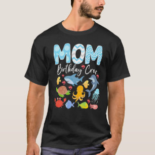 Fisch-Mama-Bday-Crew Ozeane Meer Aquarium passend T-Shirt
