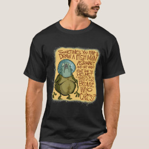 Fisch-Mann-Astronaut T-Shirt