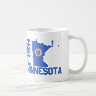 Fisch Minnesota Staat Kontur Kaffeetasse