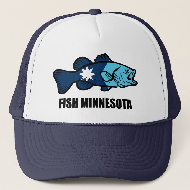 Fisch Minnesota Truckerkappe (Vorderseite)