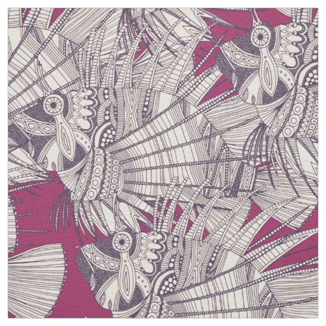 Fisch-Mirage-Beere Stoff (Muster)