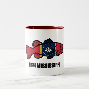 Fisch Mississippi Zweifarbige Tasse