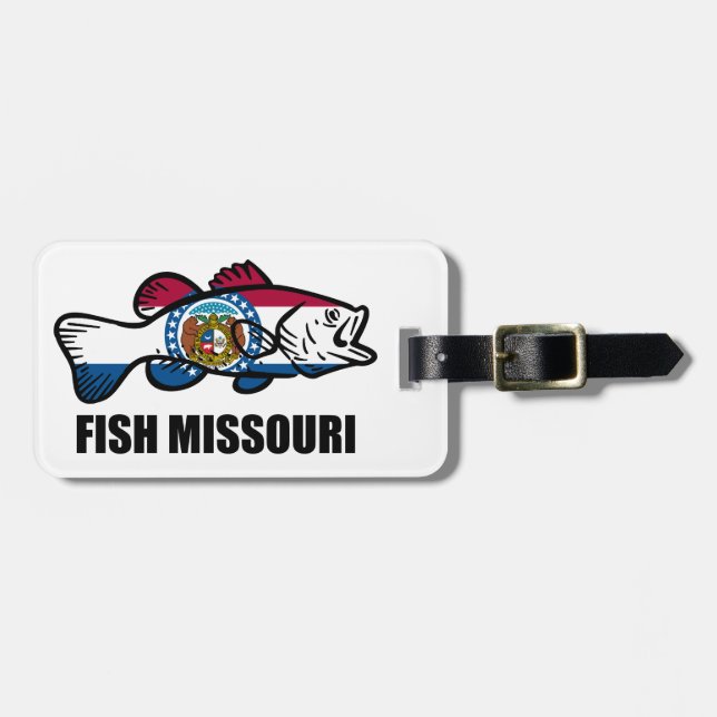 Fisch Missouri Gepäckanhänger (Vorderseite horizontal)