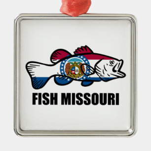 Fisch Missouri Ornament Aus Metall
