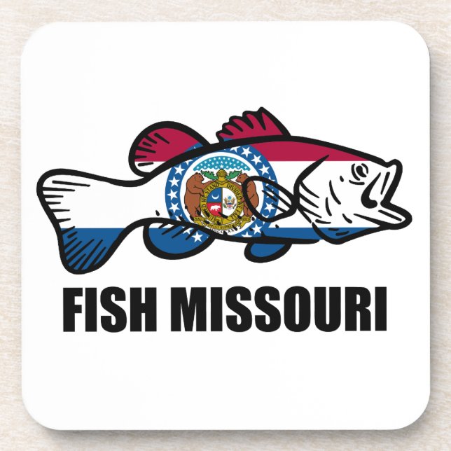 Fisch Missouri Untersetzer (Vorderseite)