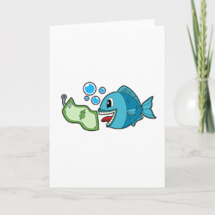 Fisch mit Banknote Karte