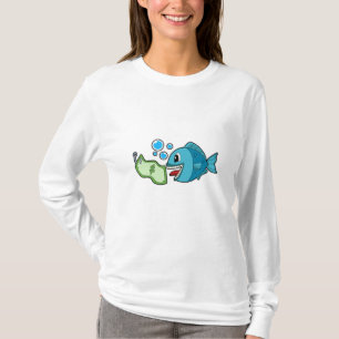Fisch mit Banknote T-Shirt