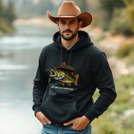Fisch mit Cowboy-Hut-Vater- Hoodie