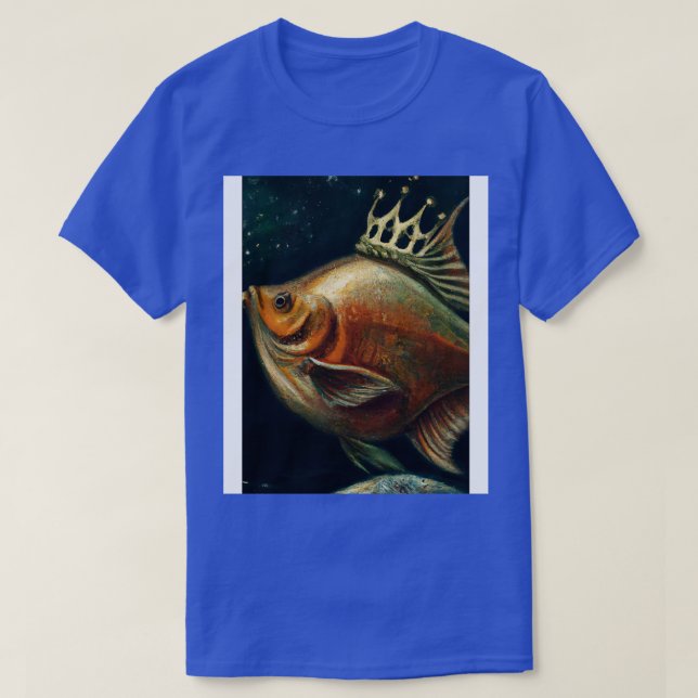 Fisch mit einer Krone 1 T-Shirt (Design vorne)