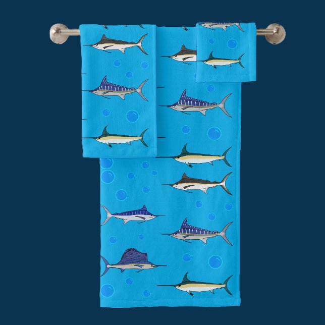 Fisch mit Segel Badhandtuch Set (Von Creator hochgeladen)