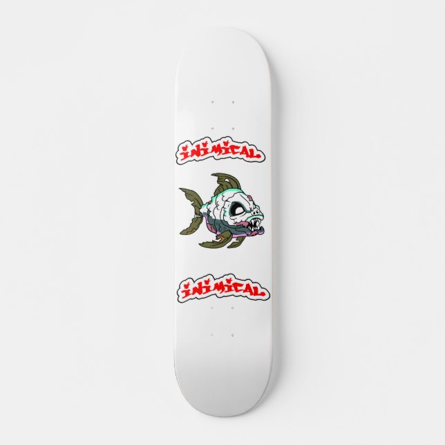 Fisch-Monster-Skateboard-Deck Skateboard (Vorne)