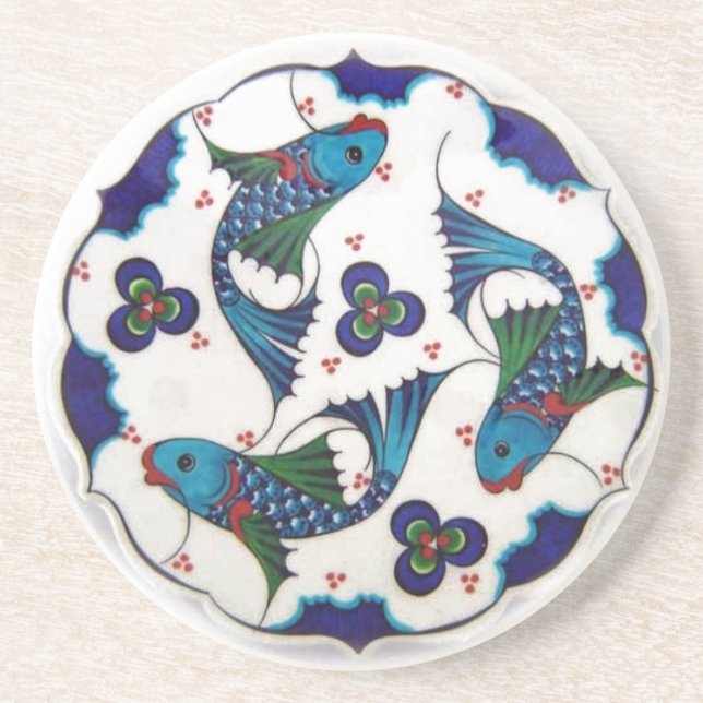 Fisch - Mosaik Getränkeuntersetzer (Vorne)