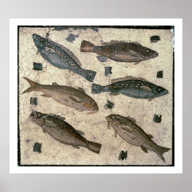 Fisch (Mosaik) Poster (Vorne)