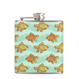 Fisch-Muster Flachmann