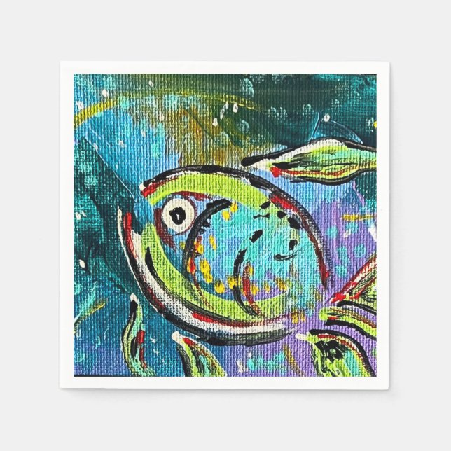 Fisch Napkin Serviette (Vorderseite)