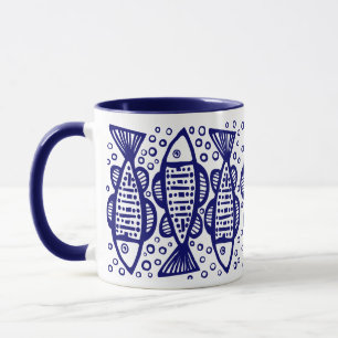 Fisch - Navy Blue Tasse