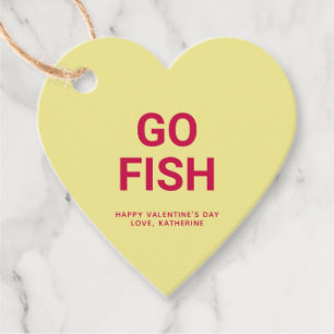 Fisch niedliches Herz Valentinstag Geschenkanhänger