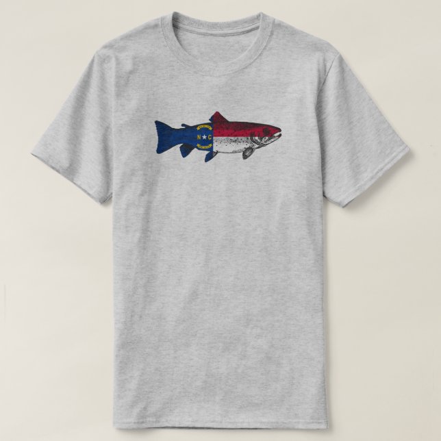 Fisch North Carolina Forelle T-Shirt (Design vorne)