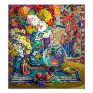 Fisch, Obst und Blume   Kathryn E. Cherry   Fotodruck