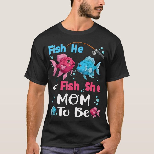 Fisch oder Fisch, die sie Geschlecht offenbaren Fa T-Shirt (Vorderseite)