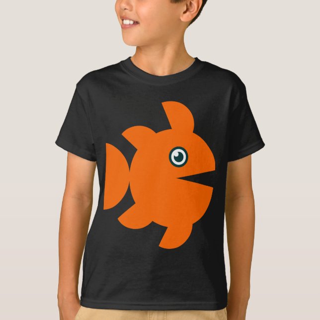 Fisch - Orange T-Shirt (Vorderseite)