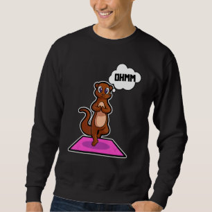 Fisch Otter Yoga Posen Sport Gymnastik Ohm Heartbe Sweatshirt