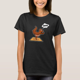 Fisch Otter Yoga-Posen Sport Turnen Ohm Herzschlag T-Shirt