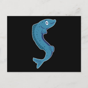 Fisch Ozean Design Wal Schwimmen Siegel Fun Sea Ge Postkarte