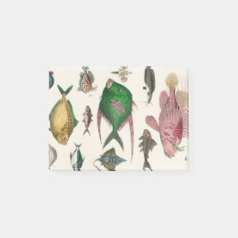 Fisch, Ozean, niedlich, Meer, Wasser, Tier, Fische Post-it Klebezettel