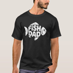 Fisch Papa Lustiger Angler Stolz Aquarium Haustier T-Shirt