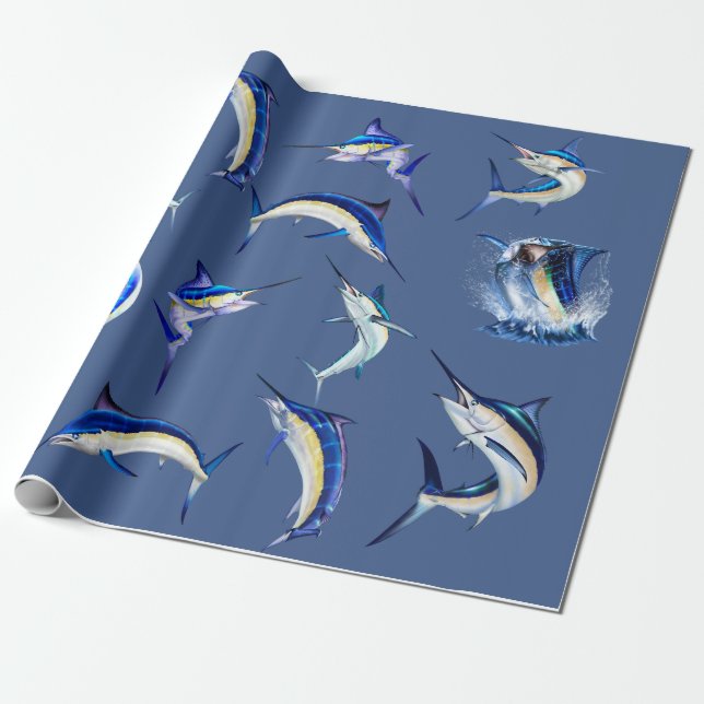 Fisch-Papier Geschenkpapier (Ungerollt)