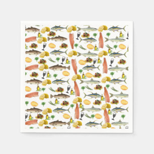 Fisch Papier Napkins Serviette