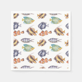 Fisch Papier Servietten, Unterwasser Partyartikel Serviette