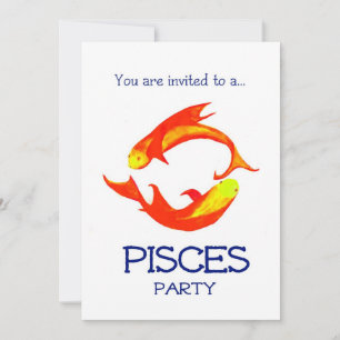 "Fisch" Party Einladung